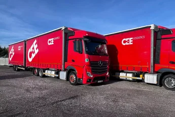 Mercedes ACTROS MP5 euro6 6x2 jumbo zestaw 120m 38palet