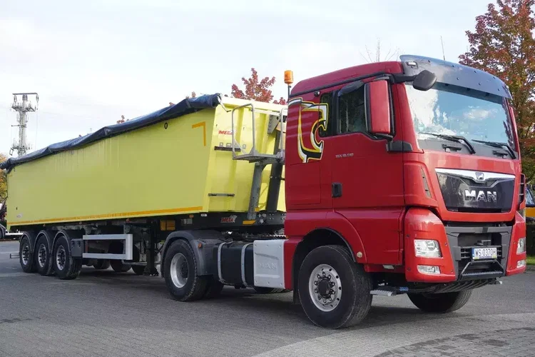 MAN TGX 18.510 4×4 / Naczepa wywrotka MEGA 46 m3 / Kab. sypialna zdjęcie 6