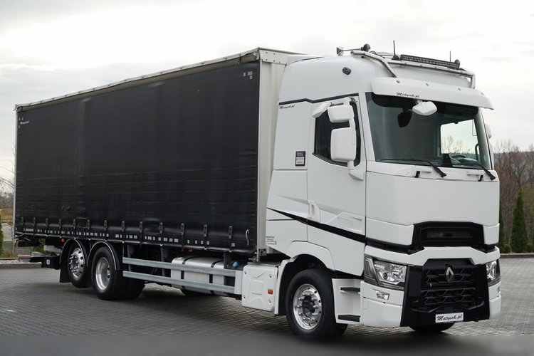 Renault T 440 / 6X2 / SOLÓWKA / FIRANKA 9.5 M / KLIMA POSTOJOWA / WINDA / ALUFELGI / OŚ PODNOSZONA zdjęcie 10