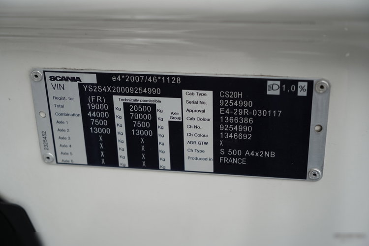 Scania S 500 / RETARDER / KLIMA POSTOJOWA / CAŁA NA PODUSZKACH / SKÓRY / zdjęcie 37