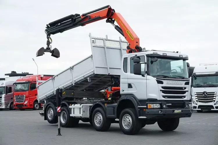 Scania G 400 / E 5 / 8 X 4 / 4 x 4 / WYWROTKA + HDS / TRIDEM / PALFINGER PK 26002 / MANUAL zdjęcie 2