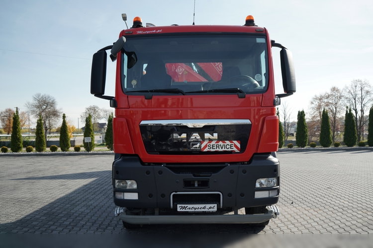MAN TGS 35.360 / 8x2-4 / LAWETA + HDS FASSI  F240 / OŚ PODNOSZONA / 4 OSIOWY / NAJAZDY HYDRAULICZNE / WCIĄGARKA / POMOC DROGOWA zdjęcie 12