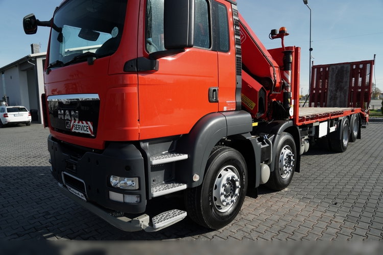 MAN TGS 35.360 / 8x2-4 / LAWETA + HDS FASSI  F240 / OŚ PODNOSZONA / 4 OSIOWY / NAJAZDY HYDRAULICZNE / WCIĄGARKA / POMOC DROGOWA zdjęcie 13