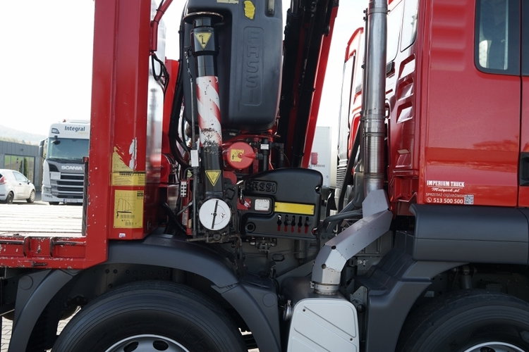 MAN TGS 35.360 / 8x2-4 / LAWETA + HDS FASSI  F240 / OŚ PODNOSZONA / 4 OSIOWY / NAJAZDY HYDRAULICZNE / WCIĄGARKA / POMOC DROGOWA zdjęcie 19