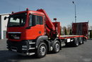MAN TGS 35.360 / 8x2-4 / LAWETA + HDS FASSI  F240 / OŚ PODNOSZONA / 4 OSIOWY / NAJAZDY HYDRAULICZNE / WCIĄGARKA / POMOC DROGOWA zdjęcie 5