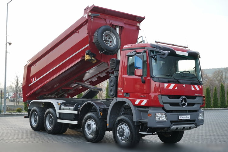 Mercedes -BENZ ACTROS 4141 / 8X6 / WYWROTKA TYLNOZSYPOWA / MEILLER KIPPER 5.3M / MANUAL /  zdjęcie 1