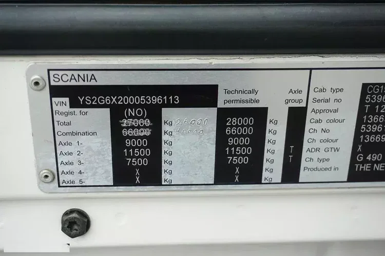 Scania G 490 / 6 X 2 / SKRZYNIOWY + HDS / HMF 3220 K7 / WYSIĘG 18.9 M zdjęcie 11