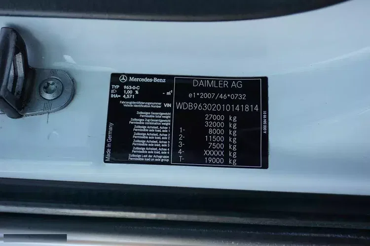 Mercedes ANTOS / 2535 / EURO 6 / CHŁODNIA + WINDA / 23 PALETY / OŚ SKRĘTNA zdjęcie 11
