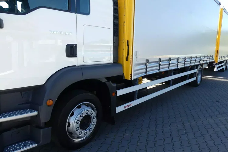 MAN TGM 18.340 / FIRANKA + WINDA / ZESTAW 38 EURO PALET / zdjęcie 13