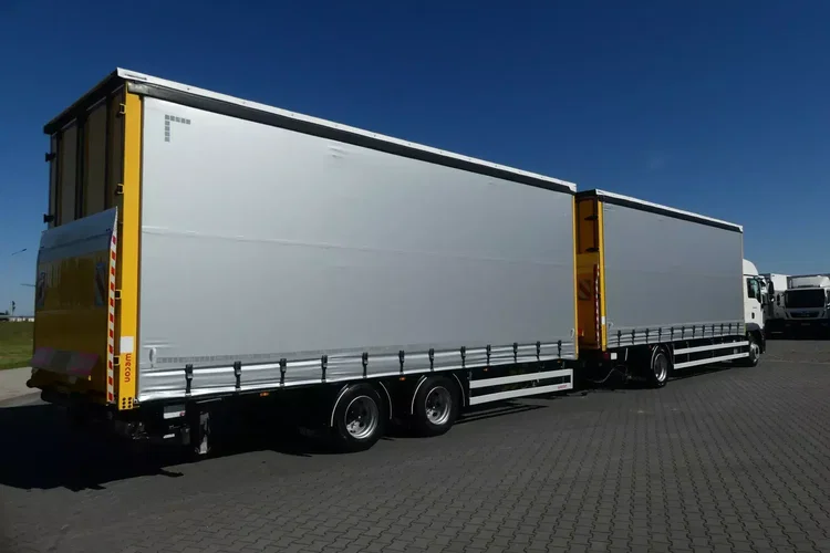 MAN TGM 18.340 / FIRANKA + WINDA / ZESTAW 38 EURO PALET / zdjęcie 8