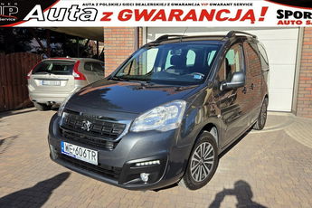 Peugeot Partner 2018.07- rej -1.6 HDI 100 KM, SALON PL, I WŁ, Tempomat F.vat23%, leasing