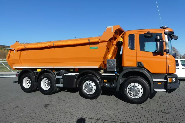 Scania P410 8x4 / WYWROTKA TYLNO ZSYPOWA / ALUFELGI / zdjęcie 12