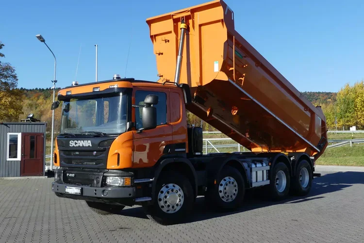 Scania P410 8x4 / WYWROTKA TYLNO ZSYPOWA / ALUFELGI / zdjęcie 2