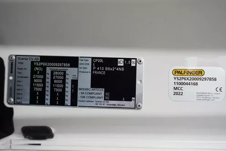 Scania P 410 / 6 X 2 / SKRZYNIOWY + HDS / PALFINGER PK 24 001 / OŚ SKRĘTNA / WYS. 15 M zdjęcie 11
