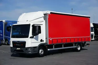 MAN TGL / 12.190 / E 6 / FIRANKA + WINDA / ŁAD. 6 525 KG / 16 PALET