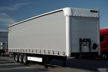 Wielton FIRANKA STANDARD / PODNOSZONY DACH / SYSTEM BDE - ROZSUWANE SŁUPKI / OŚ PODNOSZONA / MAŁO UŻYWANA 