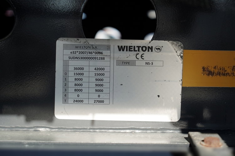 Wielton FIRANKA STANDARD / PODNOSZONY DACH / SYSTEM BDE - ROZSUWANE SŁUPKI / OŚ PODNOSZONA / MAŁO UŻYWANA  zdjęcie 28