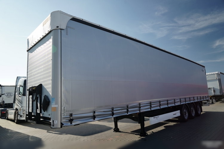 Wielton FIRANKA STANDARD / PODNOSZONY DACH / SYSTEM BDE - ROZSUWANE SŁUPKI / OŚ PODNOSZONA / MAŁO UŻYWANA  zdjęcie 4