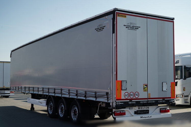 Wielton FIRANKA STANDARD / PODNOSZONY DACH / SYSTEM BDE - ROZSUWANE SŁUPKI / OŚ PODNOSZONA / MAŁO UŻYWANA  zdjęcie 6