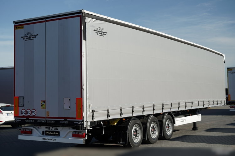 Wielton FIRANKA STANDARD / PODNOSZONY DACH / SYSTEM BDE - ROZSUWANE SŁUPKI / OŚ PODNOSZONA / MAŁO UŻYWANA  zdjęcie 8