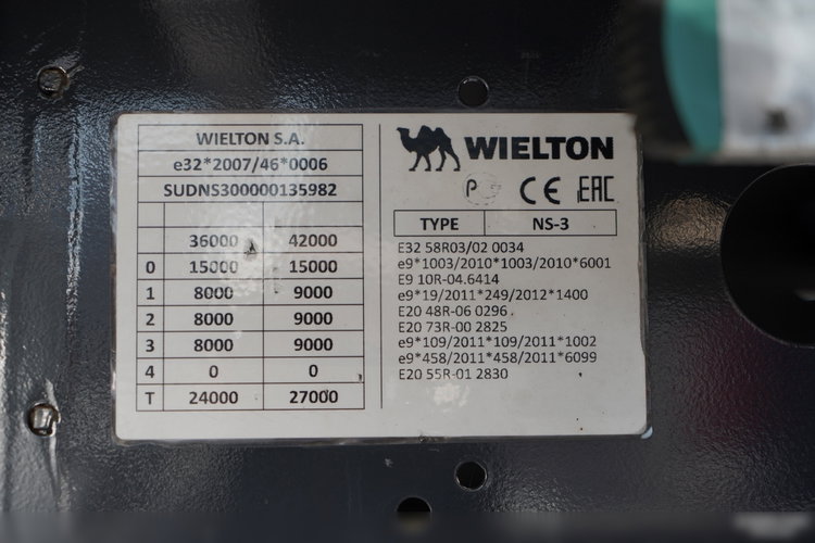 Wielton /  FIRANKA / STANDARD / OŚ PODNOSZONA / DACH PODNOSZONY / SAF  zdjęcie 27