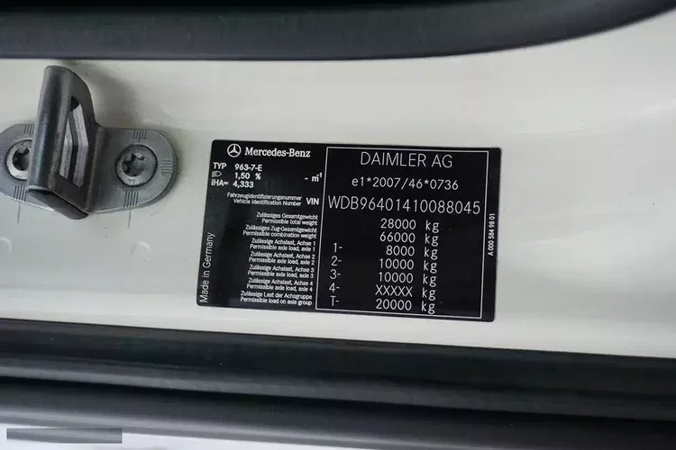 Mercedes AROCS / 2645 / E 6 / WYWROTKA + HDS / 6 X 4 / HYDROBURTA zdjęcie 11