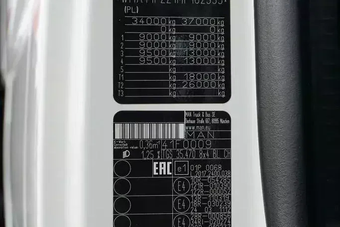 MAN TGS / 35.470 / E 6 / SKRZYNIOWY + HDS / FASSI F 545 / ŁAD. 13 105 KG / PILOT zdjęcie 12