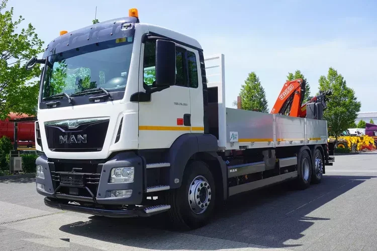 MAN TGS 26.360 burtowy / 3. oś skrętna i podnoszona / Dźwig Fassi F175 7.7 t zdjęcie 11