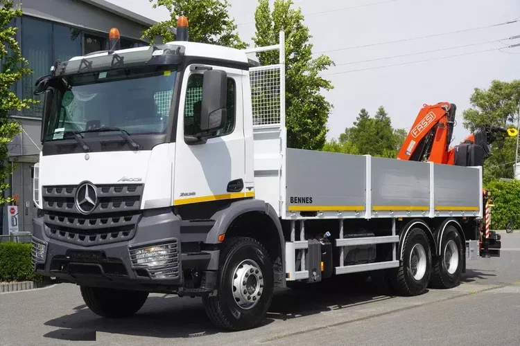 Mercedes Arocs 2633 burtowy / HDS FASSI F155A.0.23 / PILOT / 230 tys. km zdjęcie 3