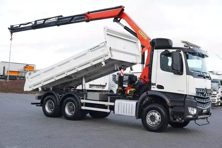 Mercedes AROCS / 2645 / E 6 / WYWROTKA + HDS / 6 X 4 / HYDROBURTA zdjęcie 4