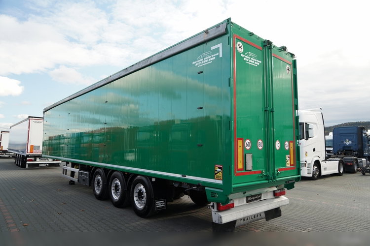 KNAPEN / RUCHOMA PODŁOGA / WALKING FLOOR 90 m3 / 2021 ROK / OŚ PODNOSZONA / OSIE SAF / ALUFELGI / zdjęcie 9