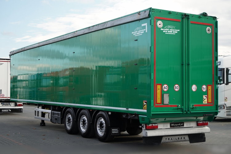 KNAPEN / RUCHOMA PODŁOGA / WALKING FLOOR 90 m3 / 2021 ROK / OŚ PODNOSZONA / OSIE SAF / ALUFELGI / zdjęcie 11