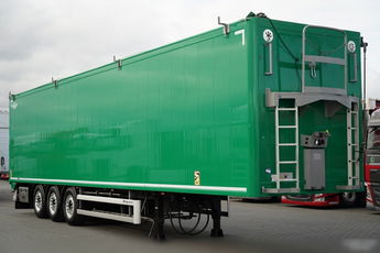 KNAPEN / RUCHOMA PODŁOGA / WALKING FLOOR 90 m3 / 2021 ROK / OŚ PODNOSZONA / OSIE SAF / ALUFELGI /