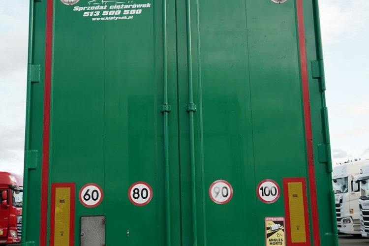 KNAPEN / RUCHOMA PODŁOGA / WALKING FLOOR 90 m3 / 2021 ROK / OŚ PODNOSZONA / OSIE SAF / ALUFELGI / zdjęcie 23