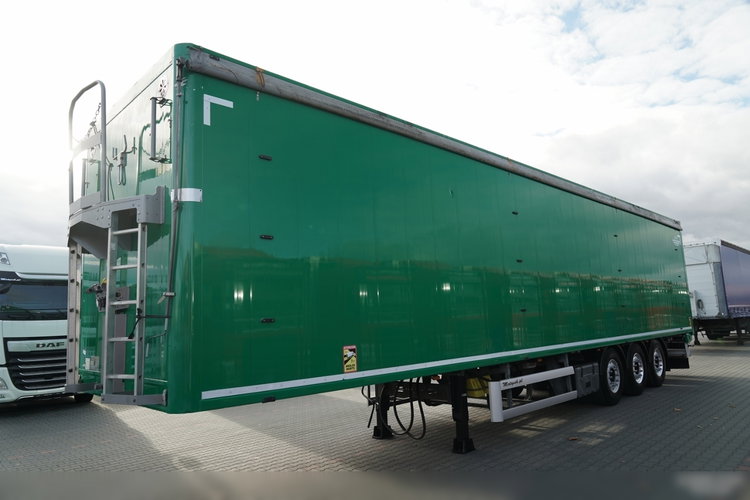 KNAPEN / RUCHOMA PODŁOGA / WALKING FLOOR 90 m3 / 2021 ROK / OŚ PODNOSZONA / OSIE SAF / ALUFELGI / zdjęcie 7