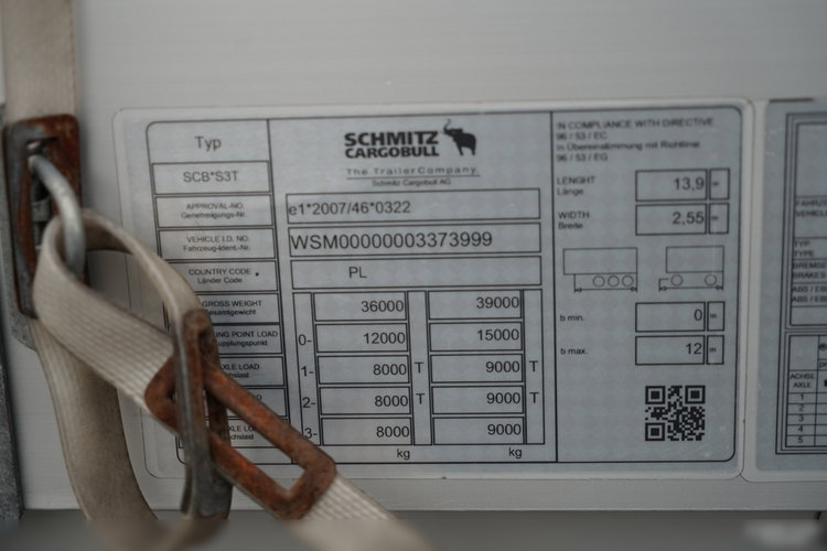 Schmitz -CARGOBULL / FIRANKA / STANDARD / MULDA DO STALI - 9 M / DACH PODNOSZONY / OŚ PODNOSZONA / 2021 ROK zdjęcie 27