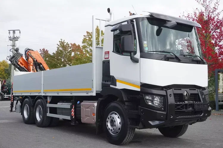 Renault C380 Comfort 6x4 / HDS Atlas 172.3E / Zasięg 12.3 m / Udźwig 6.1 t / Burtowy 17 EPAL zdjęcie 11