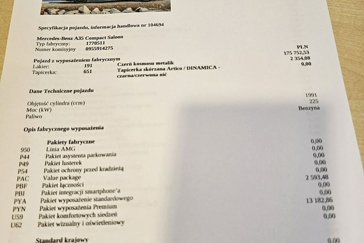 Mercedes A 35 AMG Polski salon, model 2020, bezwypadkowy, zdjęcie 38