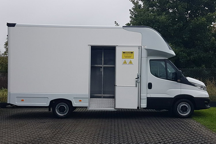 Iveco Daily KONTENER NISKOPODŁOGOWY 4.43x2.23x2.42 SKLEP BAR FOODTRUCK KAMPER AC zdjęcie 27
