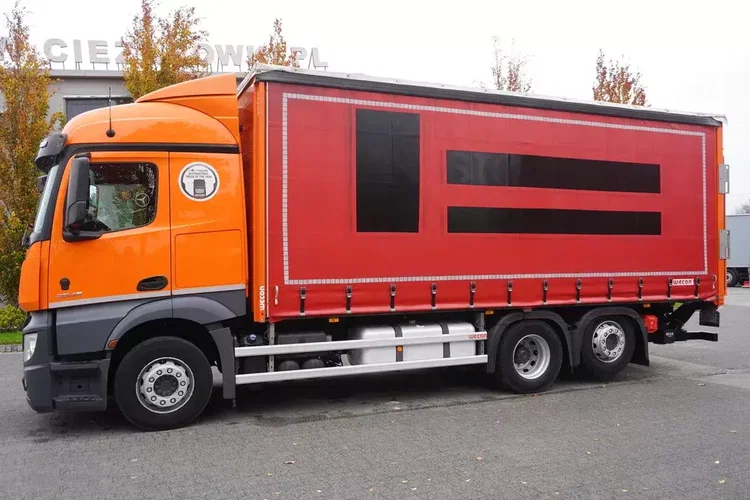 Mercedes Actros 2545 6×2 MP5 / FULL ADR / Firanka 17 EPAL zdjęcie 3