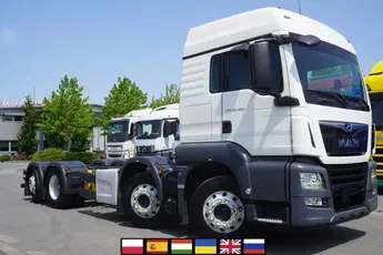 MAN TGS 35.420 8x2 / Rama 6.4 m / 3 osie skrętne