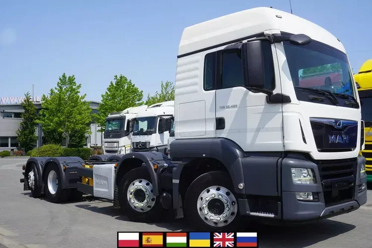 MAN TGS 35.420 8x2 / Rama 6.4 m / 3 osie skrętne zdjęcie 1