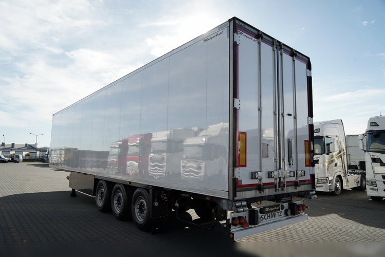 SCHMITZ / CHŁODNIA / THERMO KING SLX 400 / HAKÓWKA / OŚ PODNOSZONA / KOSZ NA PALETY zdjęcie 4