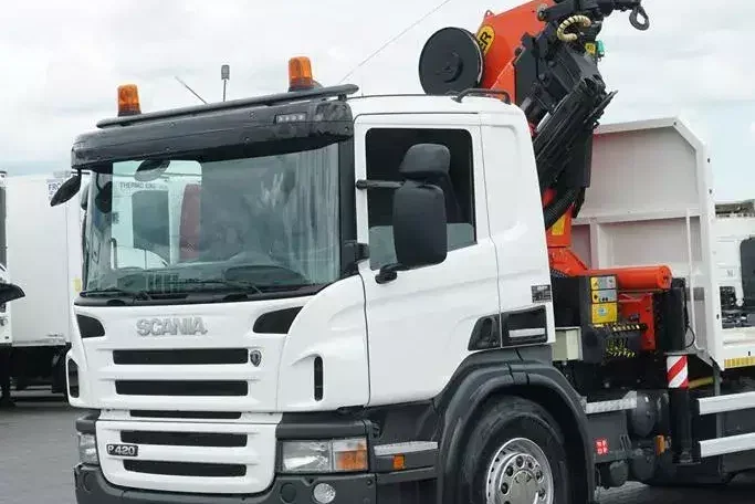 Scania / P 420 / 8 X 4 / TRIDEM / SKRZYNIOWY + HDS / PALFINGER PK 26002 / WYS. 12 M / DŁ. 8 M zdjęcie 27