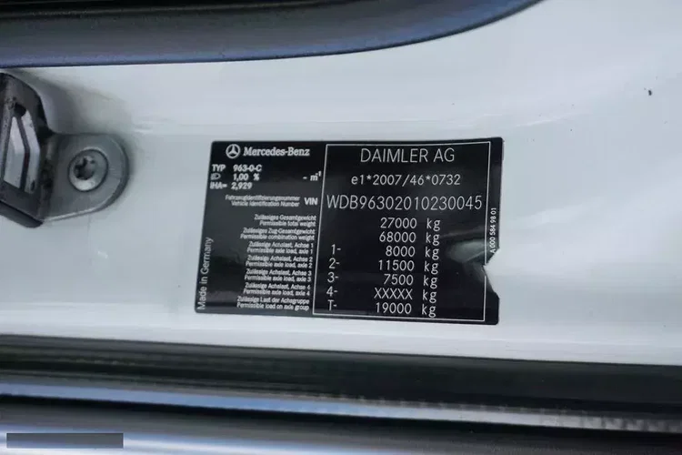 Mercedes ACTROS / 2553 / EURO 6 / CHŁODNIA + WINDA / 23 PALETY / OŚ SKRĘTNA zdjęcie 11