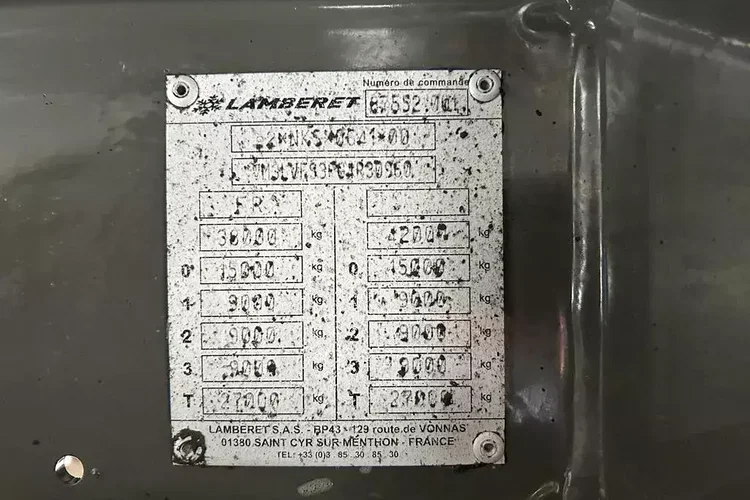 Lamberet / CHŁODNIA / CARRIER 1950 / MULTITEMPERATURA / OŚ PODNOSZONA zdjęcie 11