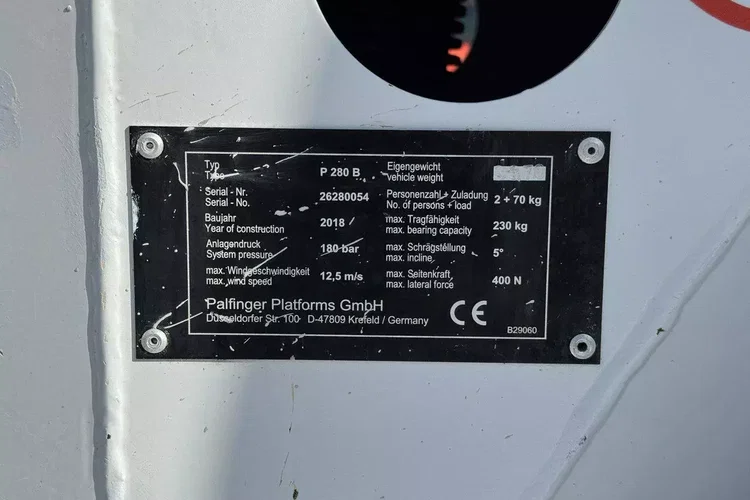 Mercedes Sprinter Zwyżka Podnośnik Koszowy PALFINGER P280 B UDT zdjęcie 8