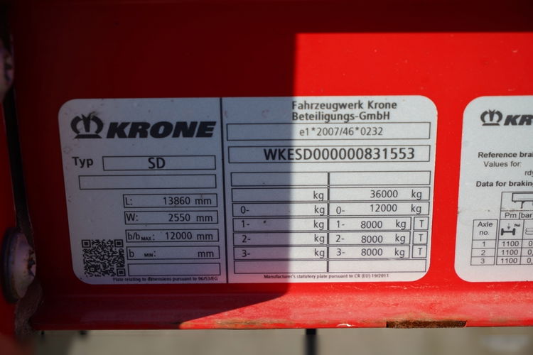 Krone FIRANKA / MEGA / 2018 / OŚ PODNOSZONA / LOW DECK zdjęcie 25