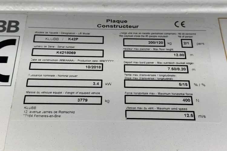 Mercedes Sprinter Zwyżka Podnośnik Koszowy KLUBB K42P UDT WUMAG GSR zdjęcie 11