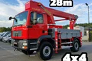 MAN TGM 18.280 4x4 Zwyżka Bison Palfinger TKA 28 Podnośnik Koszowy zdjęcie 1